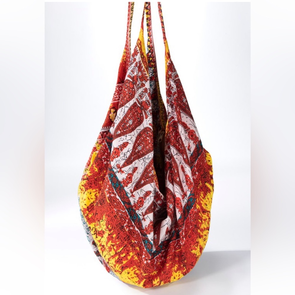 NWT! Ruggine Bohemian Vibrant Paisley Hobo Shoulder Handmade Bag